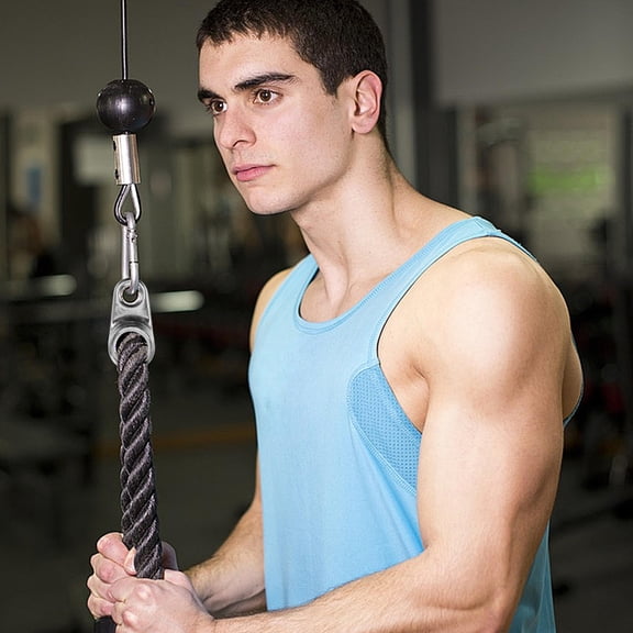 WEUVEB Tricep Extension Strap Attachment with Steel Swivel for Effective Home Fitness Training