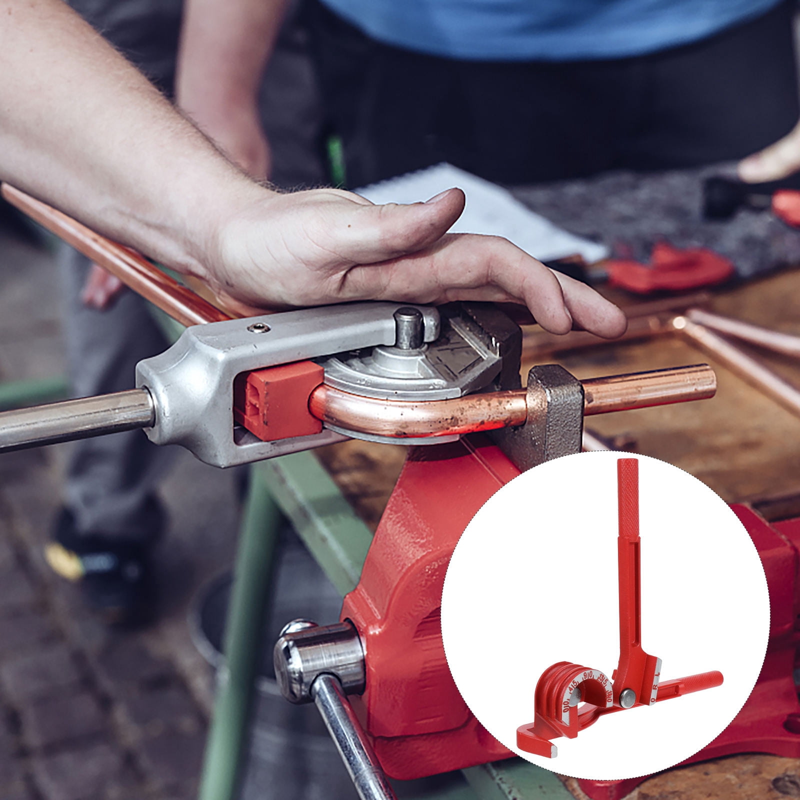 WEUVEB Handheld Copper Tube Bender Tool for Pipes, 1 Piece Pipe Bending Tool for Plumbing and