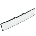 WEUVEB Universal Black Interior Rearview Mirror, Wide Angle Curved ...