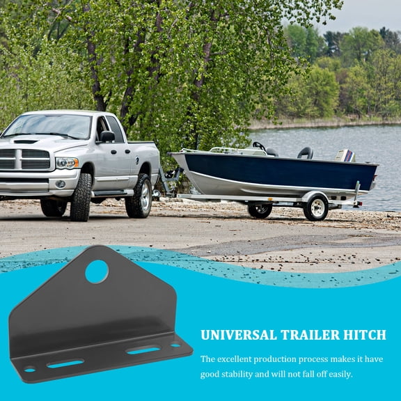 WEUVEB Universal Black Steel Trailer Hitch for Mower Heavy Duty Zero Turn Tow Accessory