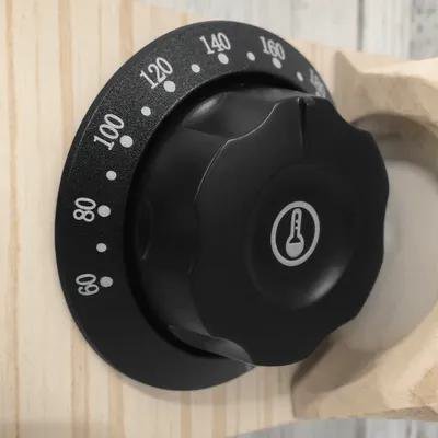 WEUVEB Universal Control Knobs Black Plastic Temperature Adjustment For Maintenance Personnel 1Pcs