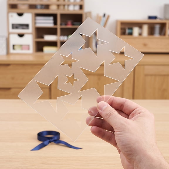 WEUVEB Versatile Acrylic Router Template for Woodworking with Star Carving Guide and Portable Design