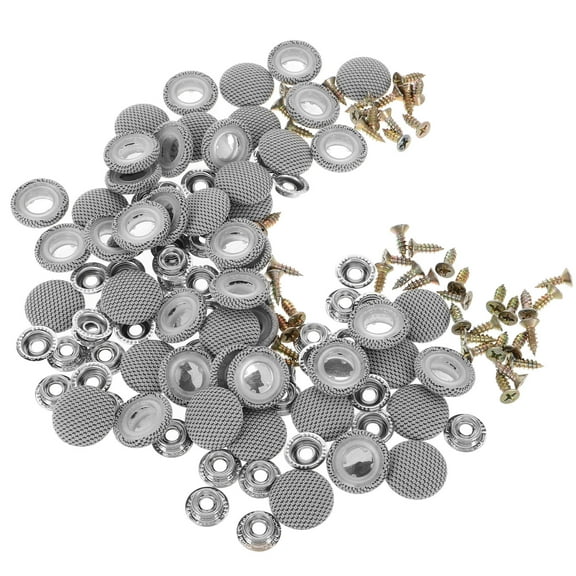 WEUVEB 50Pcs Car Headliner Repair Buttons with Automotive Tape for Easy Convertible Top and Roof Lining Repair