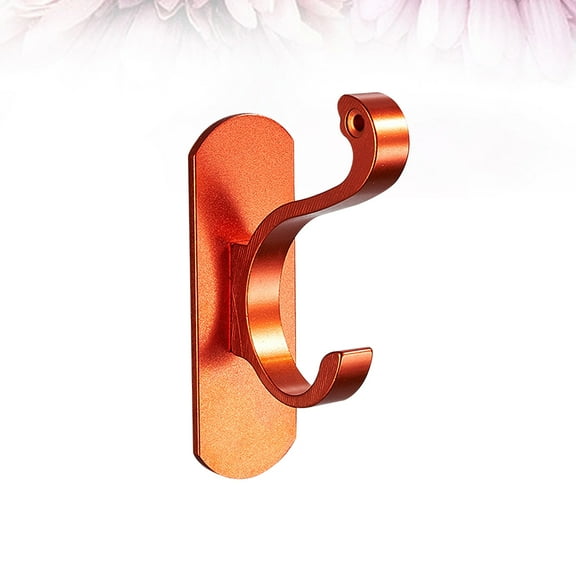WEUVEB 1Pc Wall Mounted Hanging Hook Orange Color Heavy Duty for Clothes Towels and Hats