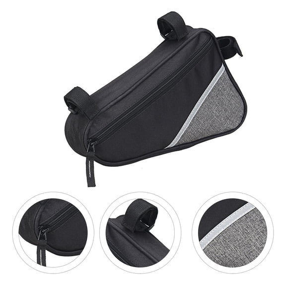 WEUVEB Triangle Bike Frame Bag with Reflective Strip, Lightweight and for Outdoor Cycling, Multiple Color Options Available