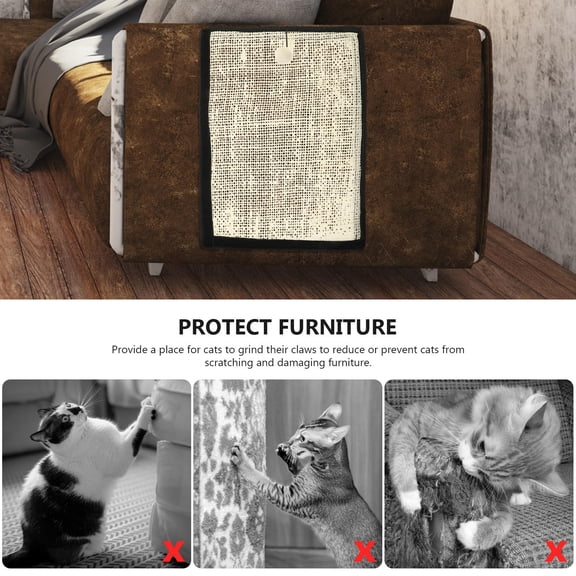 WEUVEB Wear-Resistant White Cat Scratch Pad, Portable, for Home and Pet Shops