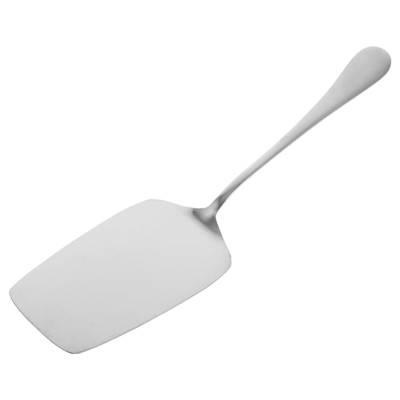 WEUVEB Wedding Cake Serving Tool Stainless Steel Cake Server with Comfortable Grip in Plated Silver