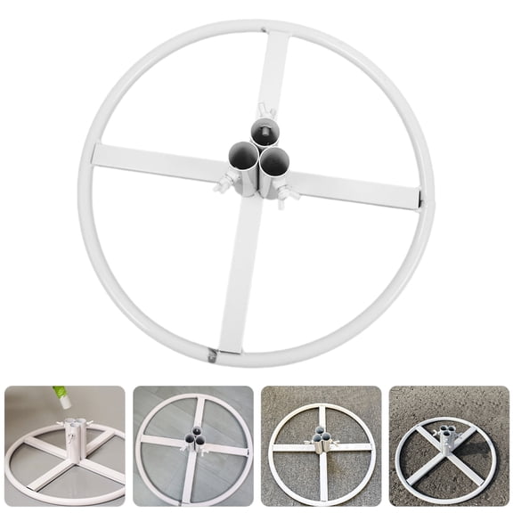 WEUVEB White Plant Stand with Stable Base for Indoor Flower Pole Display and DIY Arrangements