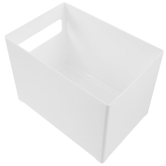 WEUVEB Space Saving White Plastic Kitchen Organizer Bin for Corner Cabinet Storage