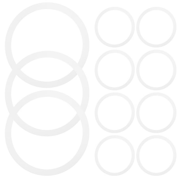 WEUVEB White Silicone Seals for Glass Jars Durable and Reusable 20Pcs