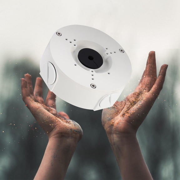 WEUVEB White Aluminum Alloy Camera Mount Bracket IP54 for Wall Ceiling Installation