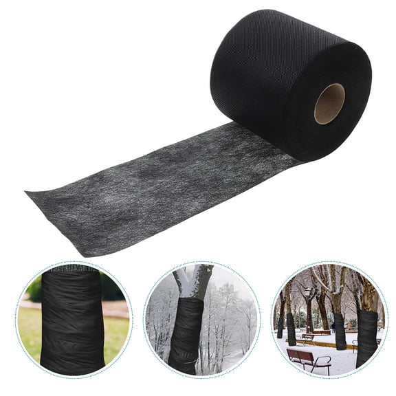 WEUVEB Tree Trunk Protector Wrap, Black Nonwoven, Insulation and Wind Protection for Trees