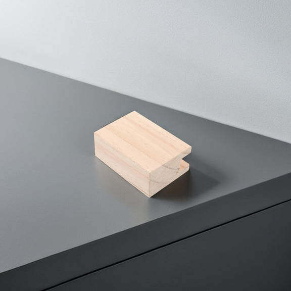 WEUVEB Wooden Bed Riser Blocks Khaki - Furniture Lift for Sofa, Desk, Chair Height Increase