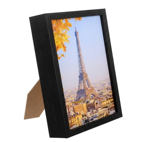 WEUVEB Black Wooden Hidden Storage Frame Mini Cash and Keepsake Organizer 1pc