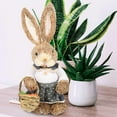 thumbnail image 1 of WEUVEB Woven Bunny Statue Rabbit Figurines for Home Decor Indoor Spring Assorted Color Lightweight 2pcs, 1 of 8