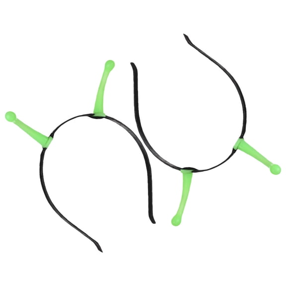 WEUVEB Luminous Alien Headband Green Plastic Fun Party Costume 2Pcs