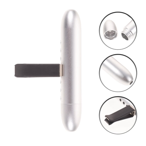 WEUVEB car freshener stick Car Air Freshener Clip Aluminum Alloy Silver 1 Set