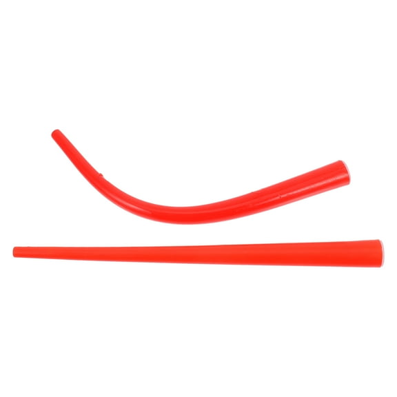 WEUVEB 2Pcs Versatile Caulk Nozzle Extensions with Replaceable Red Plastic Tips for Garden Use