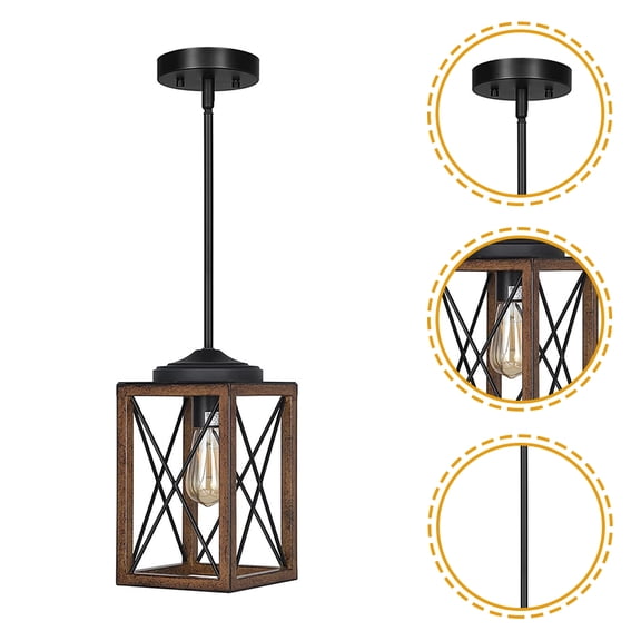 WEUVEB Kitchen Hanging Lights Farmhouse Lights Coffee 1Set