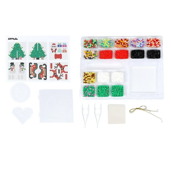 WEUVEB fuse beads craft set DIY Craft Assorted Color 1 Box for Kids Christmas Decoration