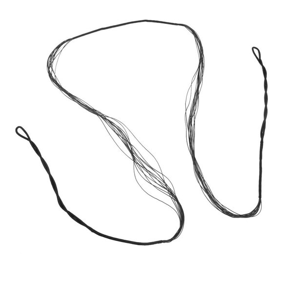 WEUVEB 12 Strand ng Bowstring in Black for Recurve Bow Arrow Use with Adjustable Length