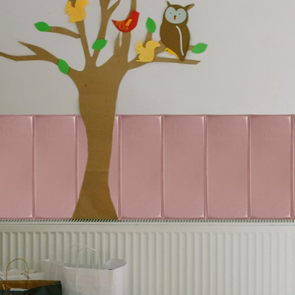 WEUVEB PVC Upholstered Wall Padding for Childproofing and Stylish Decor