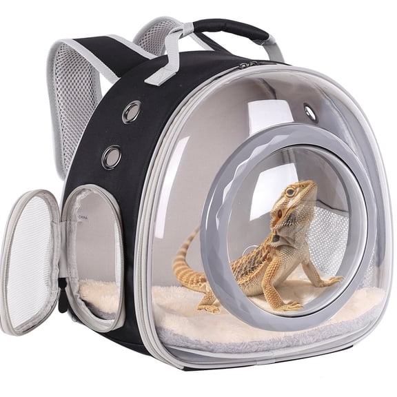 WEVONIGU Bunny Travel Backpack Carrier with Clear Bubble Dome Window Large Space & Breathable Travel Cage with Soft Mat Airline Approved