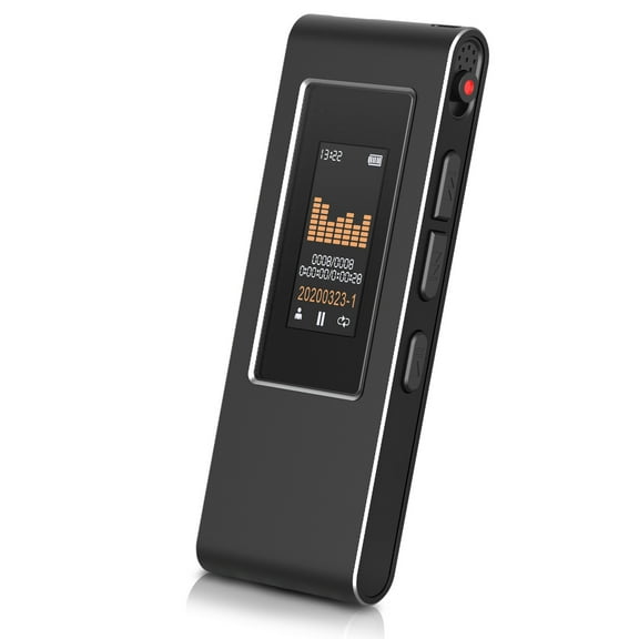 WEVOOR Touch Screen 16GB Digital Voice Recorders, Black