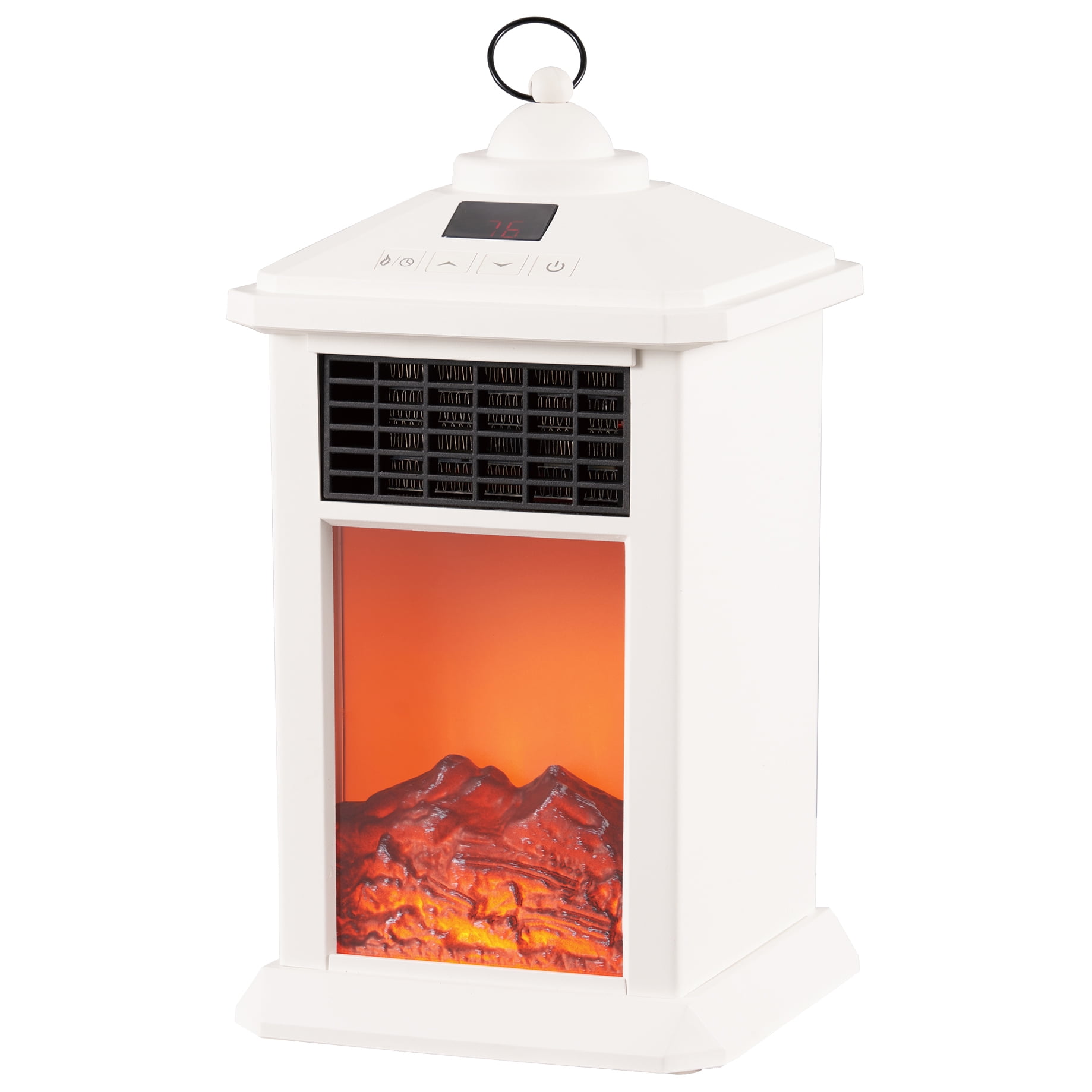 WEWARM Electric Ceramic Desktop Lantern Fireplace, White