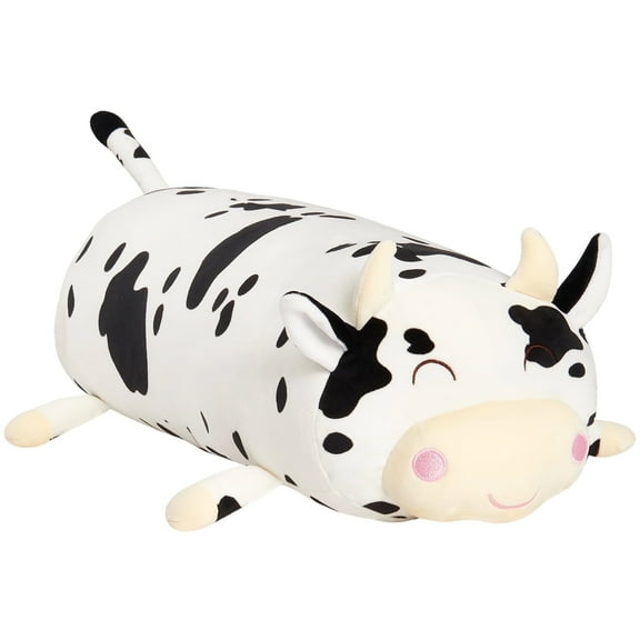 WEWILL Dairy Cow Long Hugging Pillow Toy, Comfortable and Soft, Suitable as a Birthday Gift for Toddlers and Children