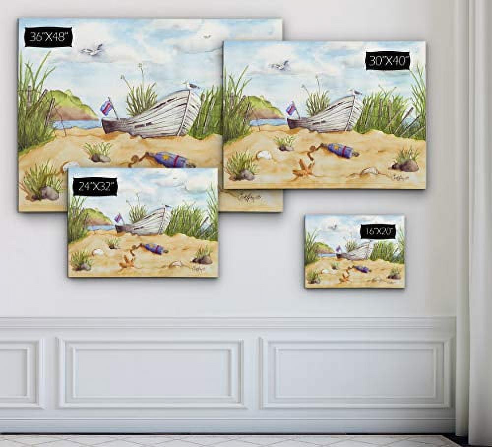 Blush Flower Power Abstract Canvas Wall Art, 24x24