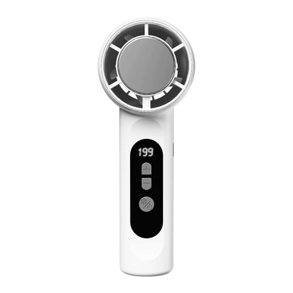 WEXOPE 3 Speed Adjustable Rechargeable USB Handheld Mini Fan, Protective Safety Grille Design, Compact Lightweight Build for Quiet Cooling at Home Office Travel Outdoor Scenes,White