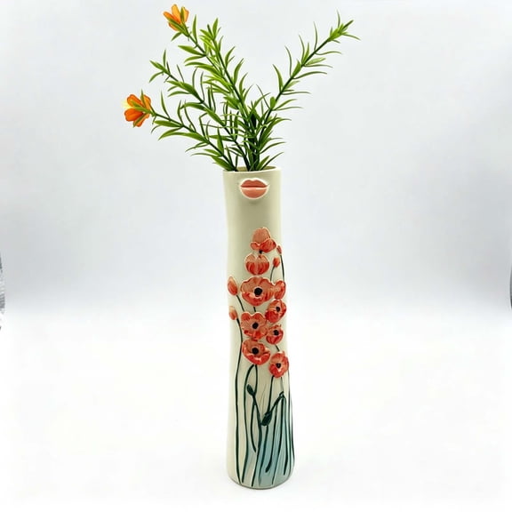 WEXOPE Body-Shaped Resin Dried Flower Vase, artistic resin sculpture, sturdy structure, elegant decor for home garden and ideal art lover gift,Multicolor A