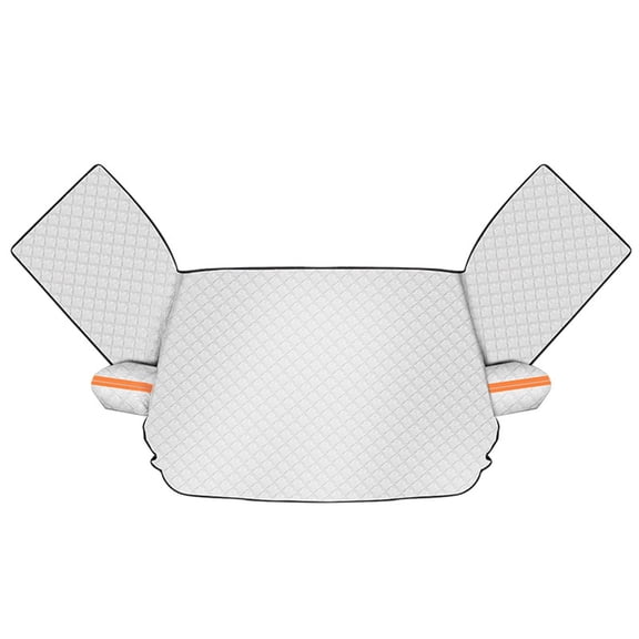 WEXOPE Car Windshield Snow Cover - Durable Protection Against Sun, Snow, Frost & Ice - Elastic Design with Side Mirror Covers for Enhanced Security - Ideal for Year - Round Vehicle Care,Silver