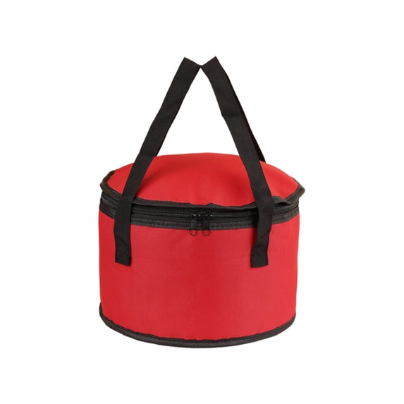 WEXOPE Double Shoulder Insulated Cooler Picnic Bag, Waterproof Leak-Proof Liner with Multiple Compartments, Durable Water Resistant Fabric for Camping, Travel and Food Transport,Red