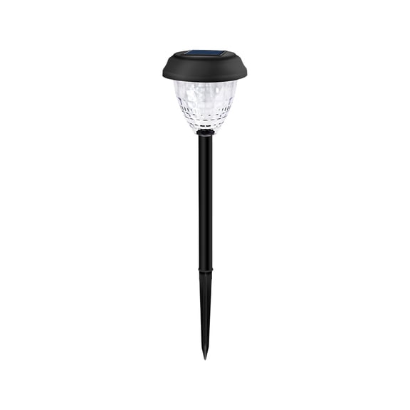 WEXOPE Dusk - Dawn Auto Sensor Solar Outdoor Path Light, Waterproof Plastic Stake Lamp, Tool - Free Install for Yard Patio Walkway Landscape Automatic Night Lighting,Black
