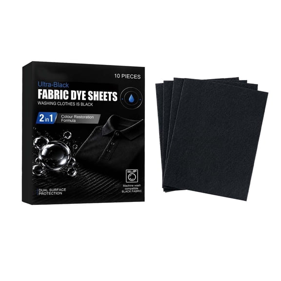 WEXOPE Fabric Sheets - 1 Color Restoration and Fabric Refresher for Washers - Non - Woven Sheets to Brighten and Restore Clothing, Prevent Fading, Safe for All Washers,Black