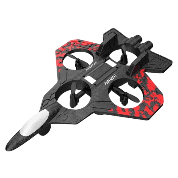 WEXOPE Foam Remote Control UAV Quadcopter - Durable Crash - Resistant Design, Long Battery Life, 4 Propellers, Exciting Aerial Battle Mode, Perfect Gift for Aviation Enthusiasts,Red