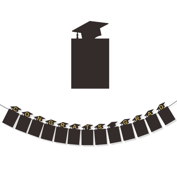WEXOPE Graduation Banners Class of 2026 - Proud of You Photo Display, 6-Inch Thick Cardstock, Easy Hanging Decor for Graduation Parties and Celebrations