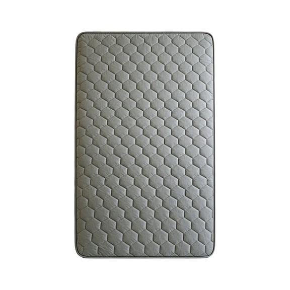 WEXOPE Gray Double-Sided Mattress Protector - Polyester Non-Slip Thin Cover for Home and Dorm Use, Washable with Hexagonal Quilting, Breathable and Stain-Resistant, Perfect for Everyday Comfort