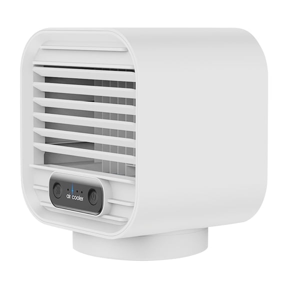 WEXOPE Mini Portable USB Cooling Fan - Desktop Air Conditioner with 150ml Water Tank, High - Capacity Rechargeable Battery, Quiet Operation, Adjustable Wind Speeds for Home and Office Use,White