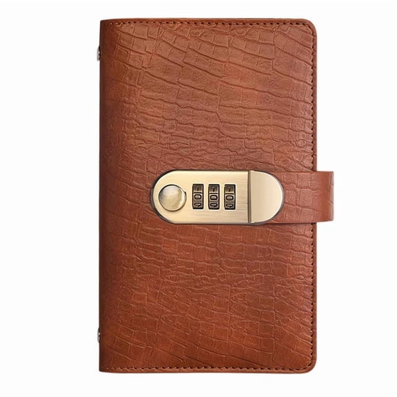 WEXOPE Password Lock Savings Binder, Portable Financial Planner, Secure Expense Tracking Notebook for Household Budget