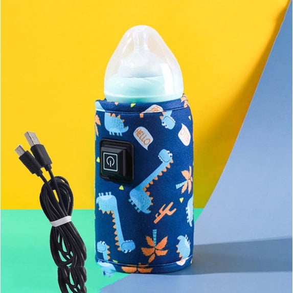 WEXOPE Portable USB Bottle Warmer - Milk Warmer with Smart Temperature Control, Versatile Heating Options, Velvet Material, Ideal for Home, Car & Travel, Fits Various Bottle Sizes,Multicolor