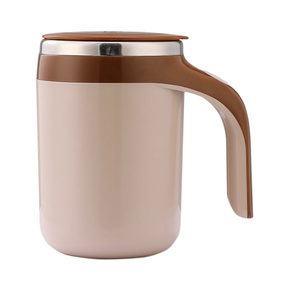 WEXOPE Stainless Steel Automatic Stirring Cup with Magnetic Rotator - Convenient Self - Mixing Coffee Mug for Hot and Cold Beverages, Easy to Clean, Ideal for Home, Office, and Gym,Multicolor A