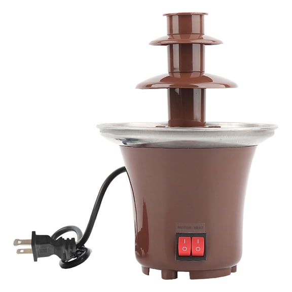 WEXOPE Three - Layer Hot Melt Chocolate Fountain Machine for Home Gatherings - Food Grade PC, Height, Perfect for Dipping Fruits and Marshmallows,Multicolor