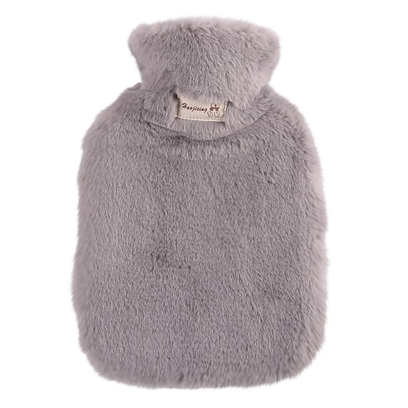 FFENYAN Hot Water Bottle With Cover 1L Bed Bottle With Soft Fleece Cover Bed Bottle Provides Warmth Gift