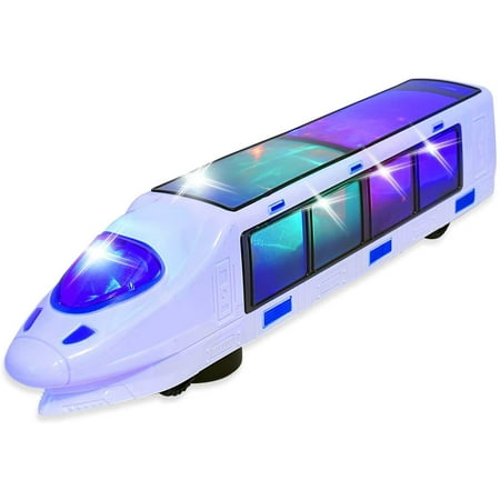 WEofferwhatYOUwant Electric Train Toy: Music, 3D Lighting, Battery-Powered