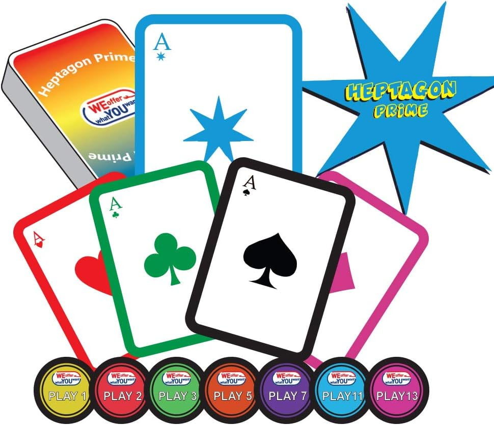 WEofferwhatYOUwant Heptagon Prime Engaging Strategy Card Game for 38