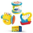 thumbnail image 1 of WEofferwhatYOUwant Music Set: Trumpet, Drum, and Harp Combo - 3 Pack Interactive Musical Toys for Kids, 1 of 9
