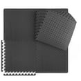 thumbnail image 1 of WF Athletic Supply 24 SQ.FT Tatami Pattern 1/2-Inch Thickness Interlocking Exercise Foam Mats, Extra Thick Eva Foam Flooring Tiles, Gym Fitness Equipment Mat, Home Protective Flooring Cushion, Black, 1 of 9